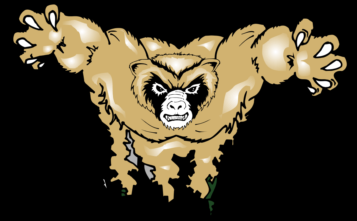 a cartoon bear with a big grin of teeth clip art png transparent Cartoon Bear with Big Grin Clipart for Fun Designs