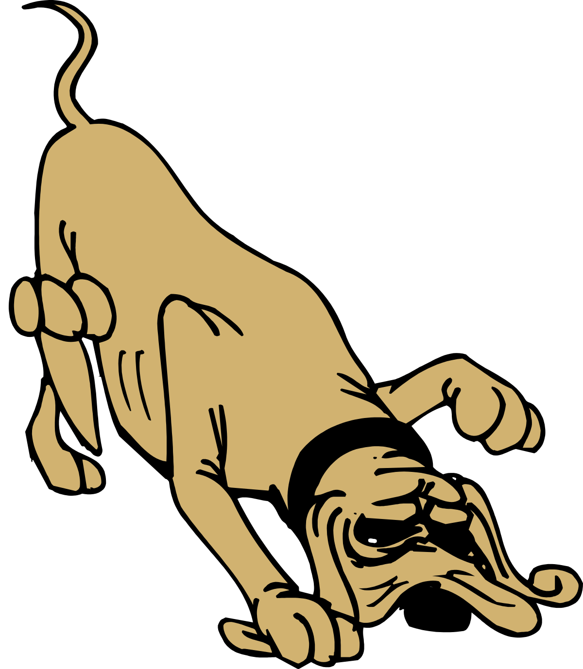 a dog running with its mouth open clip art png transparent Dog Running with Open Mouth Clipart - Dynamic and Playful Canine Illustration