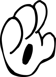 Baby Clipart Logo - Black and White Minimalist Design