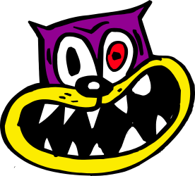 Cartoon Cat Clipart with Big Smile - Adorable & Fun Graphics