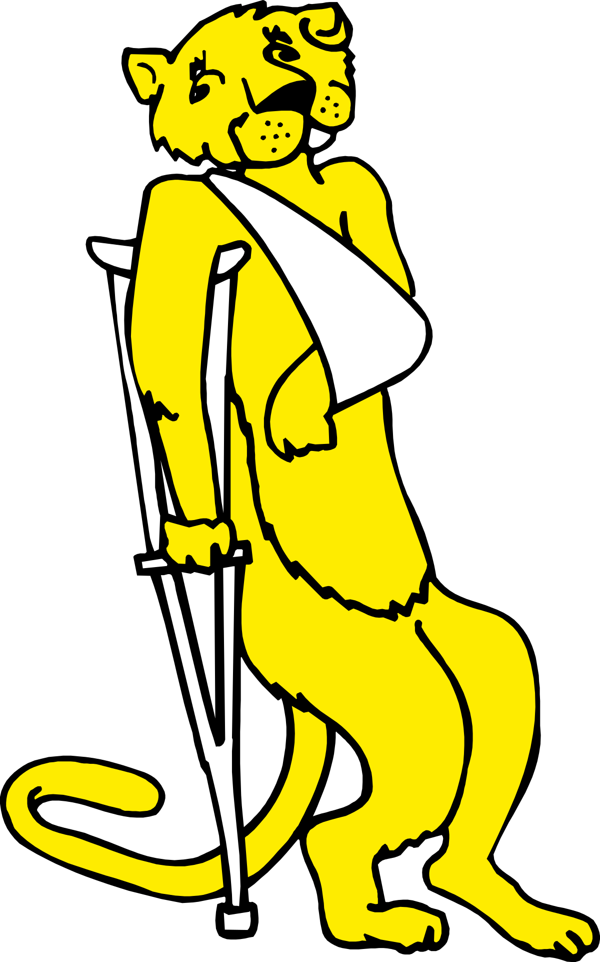 a cartoon cat with a knife and a knife in its mouth clip art png transparent Cartoon Cat with Knife: Playful and Whimsical Clipart for Fun Projects