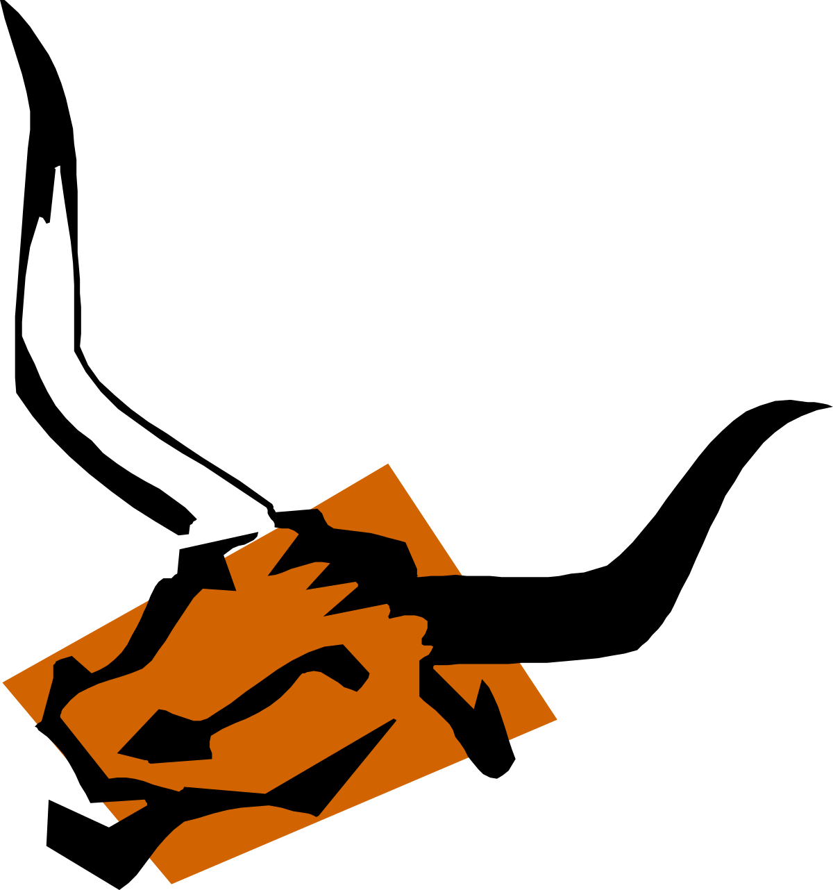 Black and Orange Background with Broken Glass Clipart