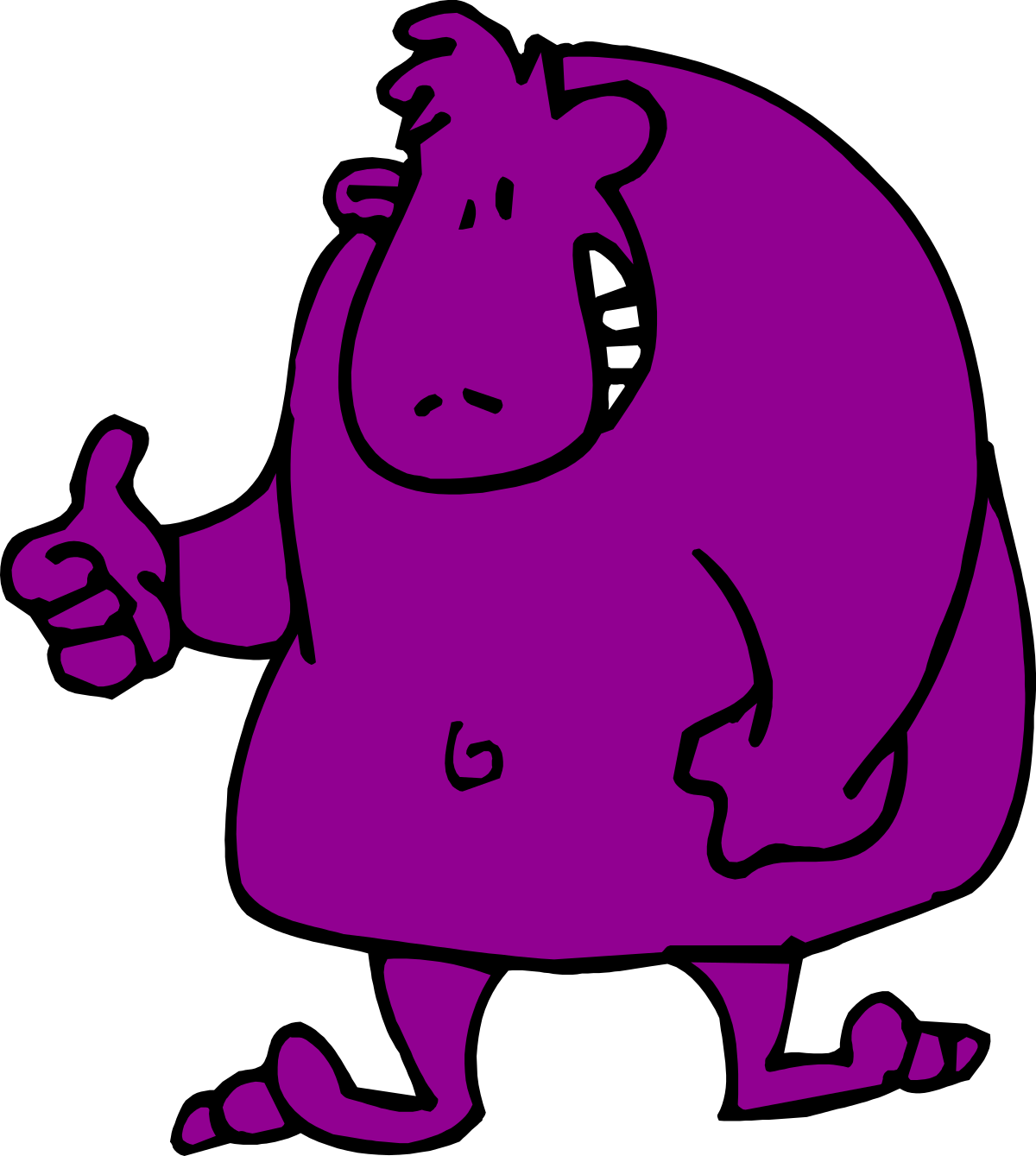 a purple cartoon character with a big nose clip art png transparent Purple Cartoon Character with Big Nose - Fun Clipart for All Ages