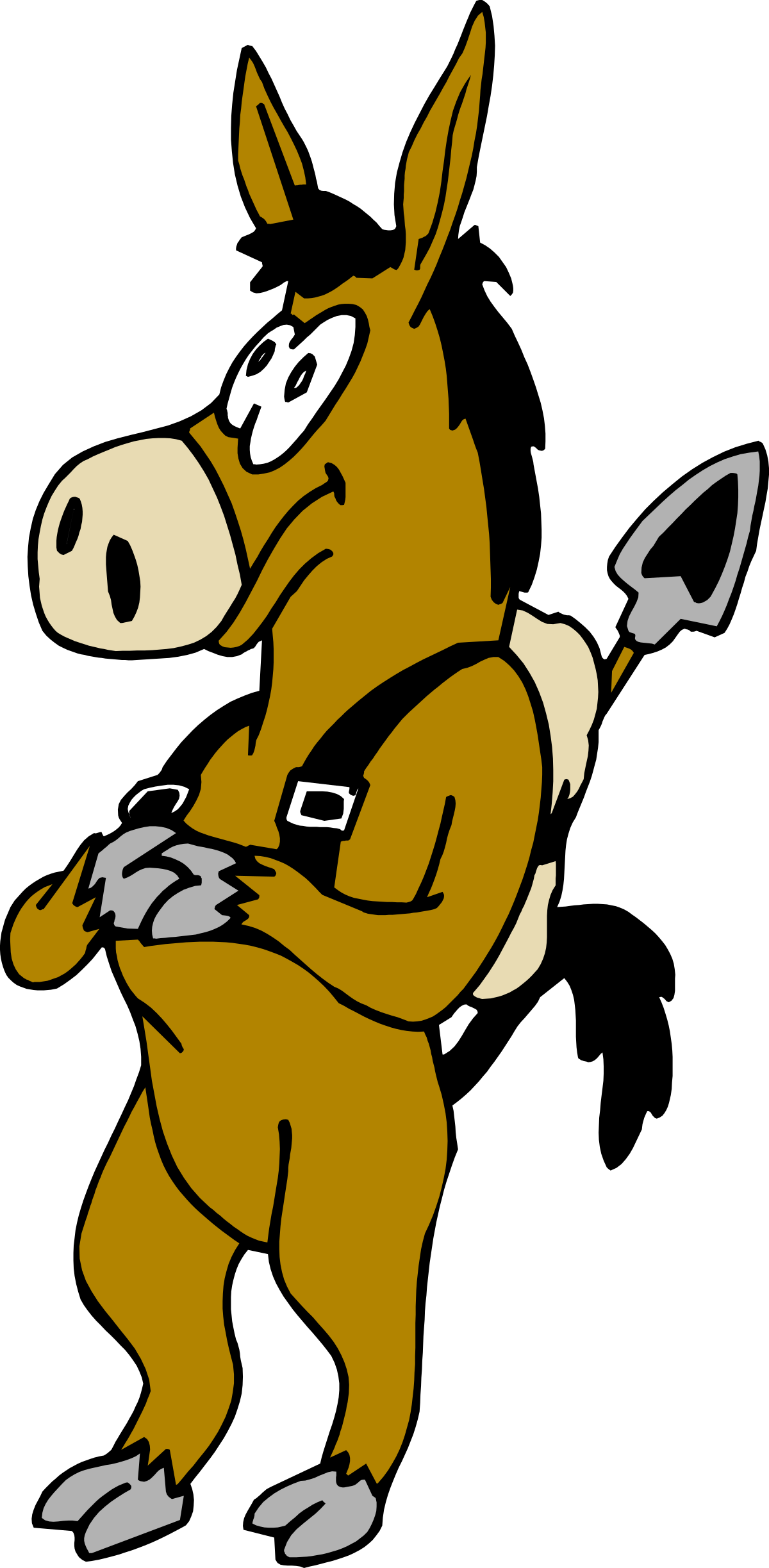 a cartoon horse with a knife and fork clip art png transparent Cartoon Horse with Knife and Fork - Fun Food Clipart