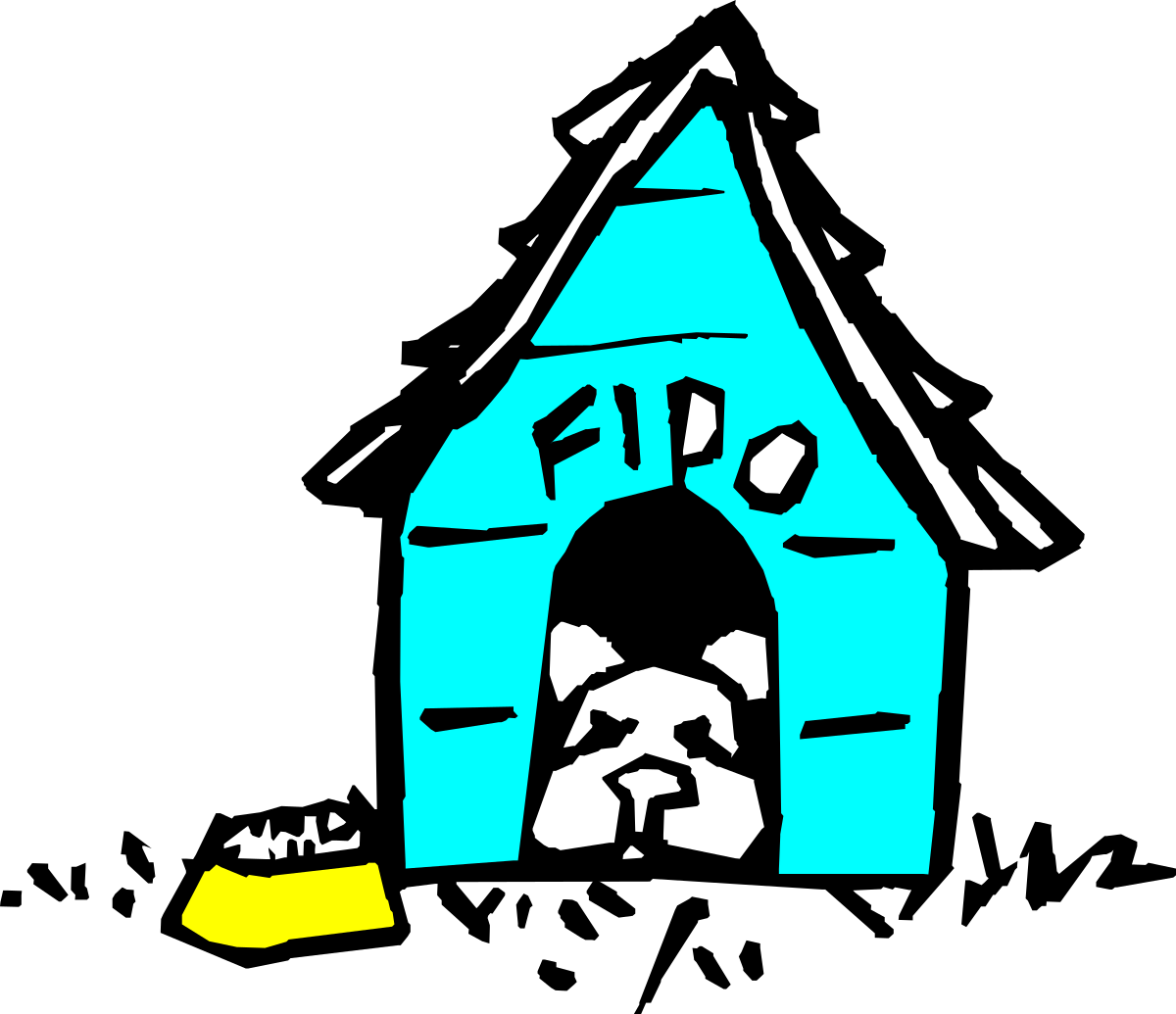 Blue House with Yellow Door Clipart for Creative Projects