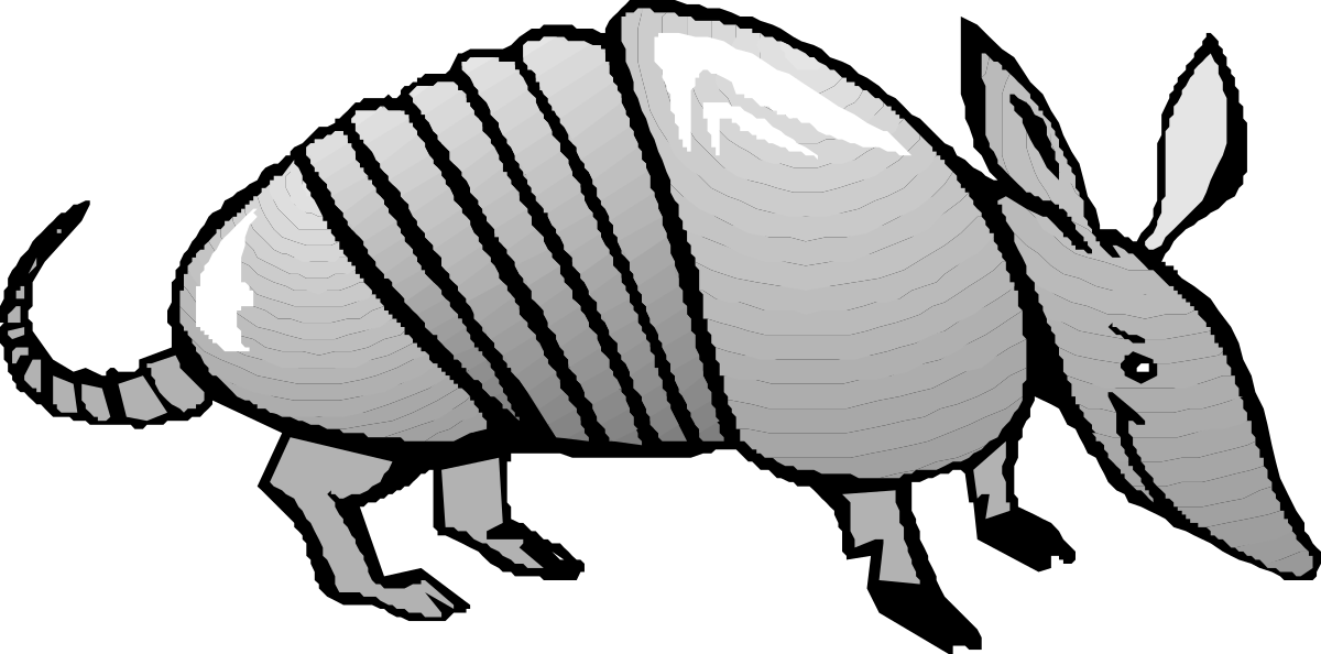 Animal Clipart: Charming Armadillo Illustrations for Creative Projects