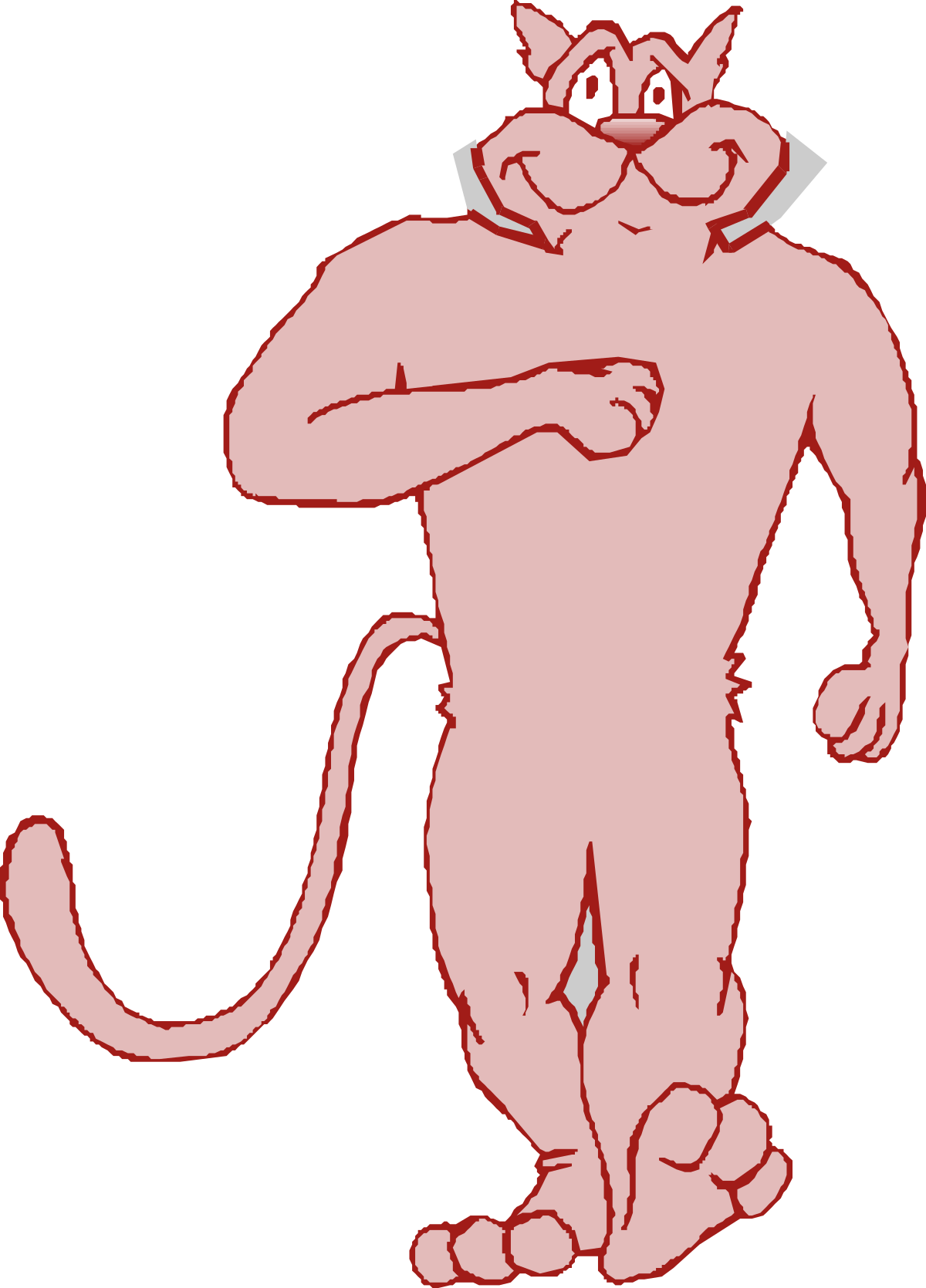 a cartoon cat with a hood on clip art png transparent Cartoon Cat in a Hood - Playful Clipart for Fun Designs