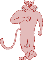 Cartoon Cat in a Hood - Playful Clipart for Fun Designs