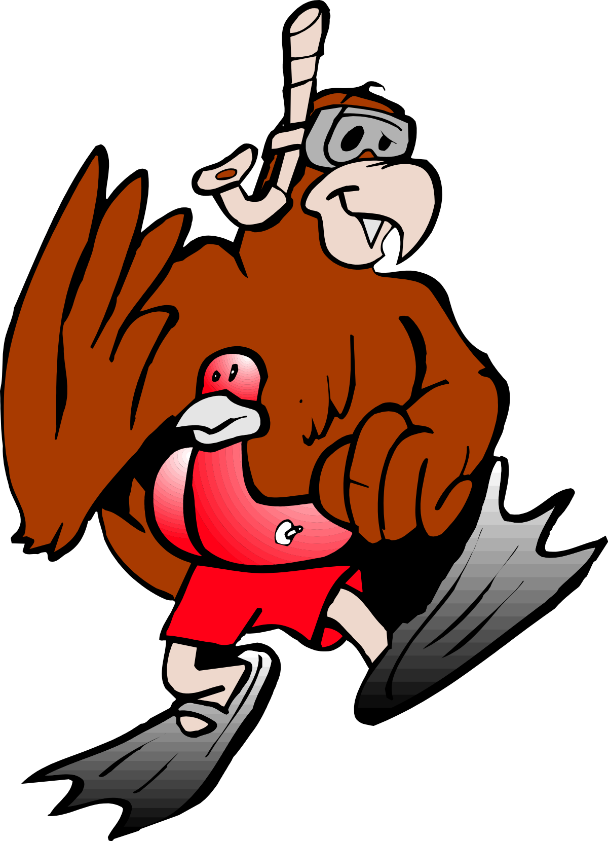 Helmeted Man Cartoon Clipart for Fun and Unique Projects