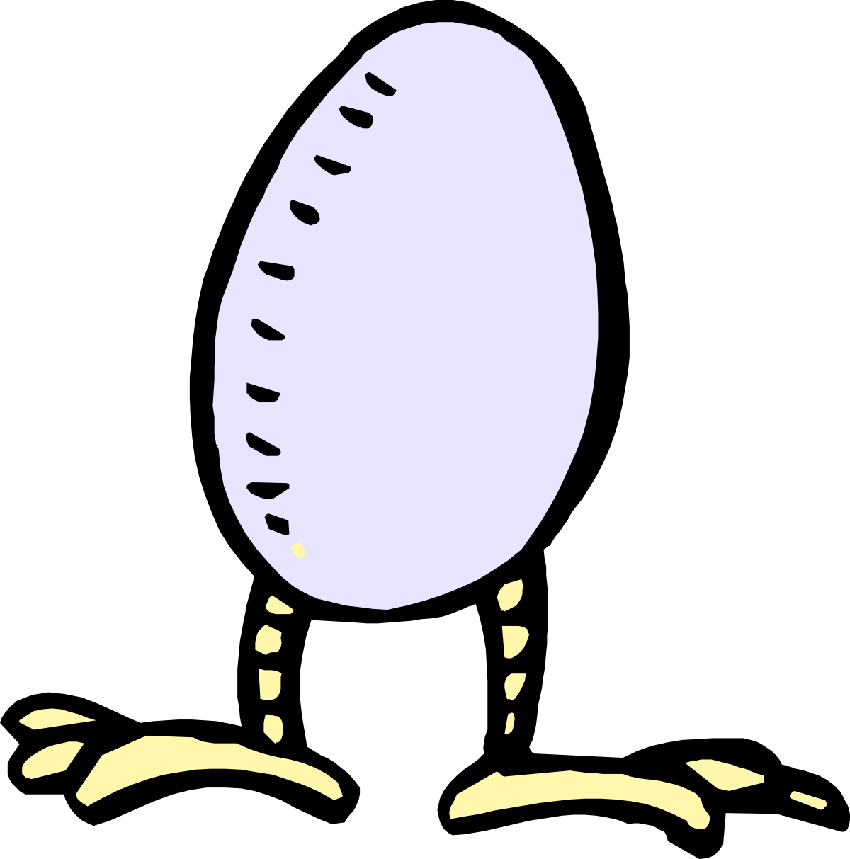 Egg with Hole Clipart - Unique and Whimsical Design