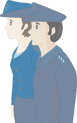 Police Officers Clipart - Dynamic Duo in Action