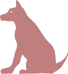 Dog Sitting with Head Down Clipart - Adorable Canine Illustrations