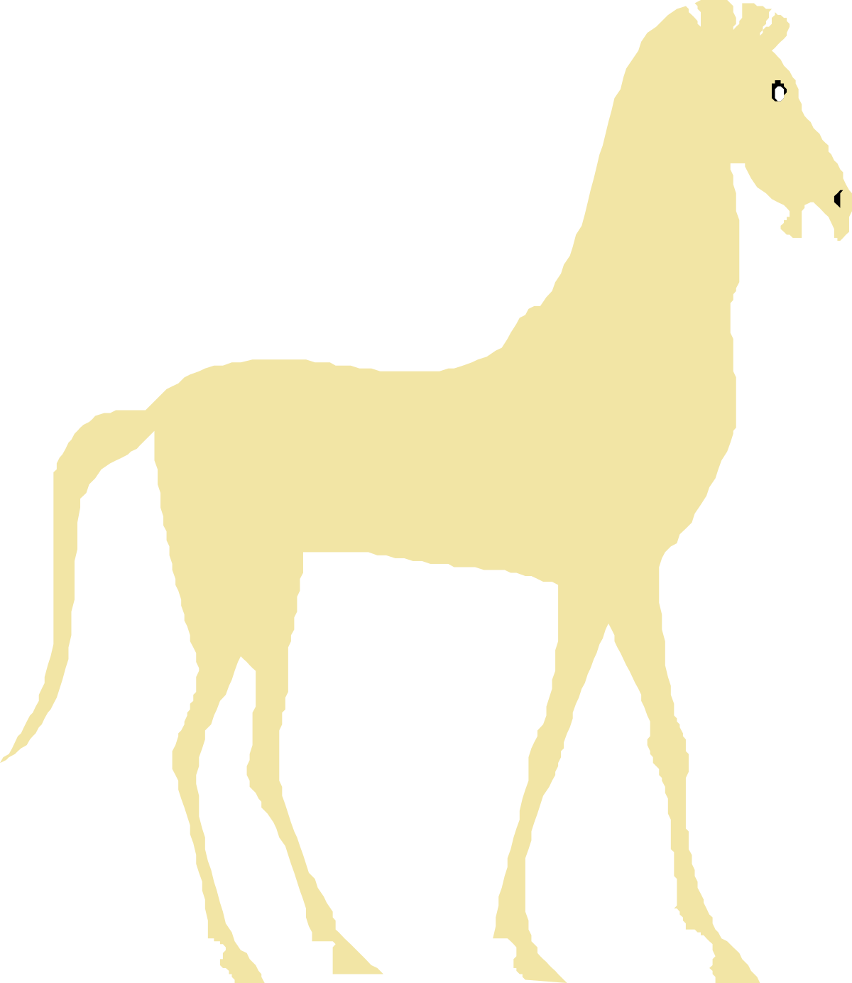 Horse Silhouette on Black Background - Stunning Clipart Visuals