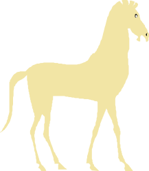 Horse Silhouette on Black Background - Stunning Clipart Visuals
