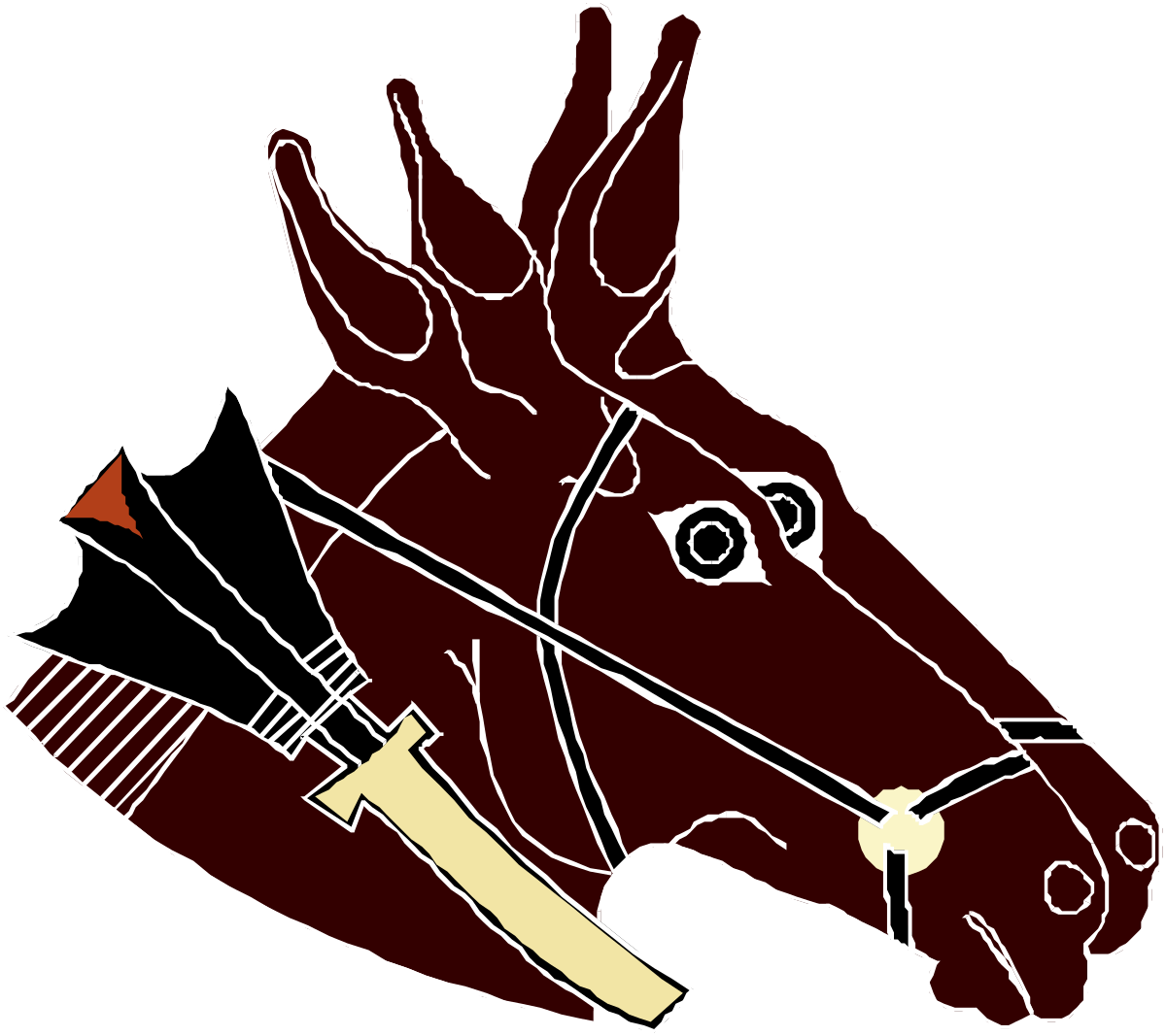 Horse Head with Saddle Clipart: Perfect for Equestrian Designs