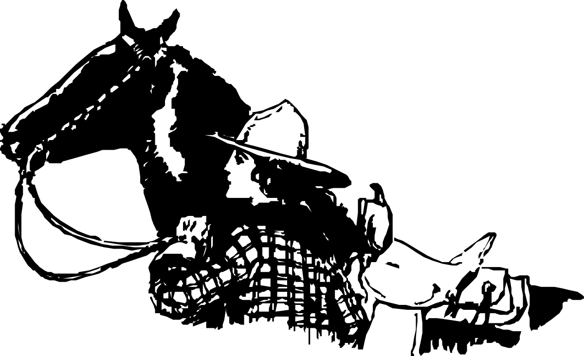 a black and white image of a man with a hat clip art png transparent Black and White Man with Hat Clipart for Versatile Use