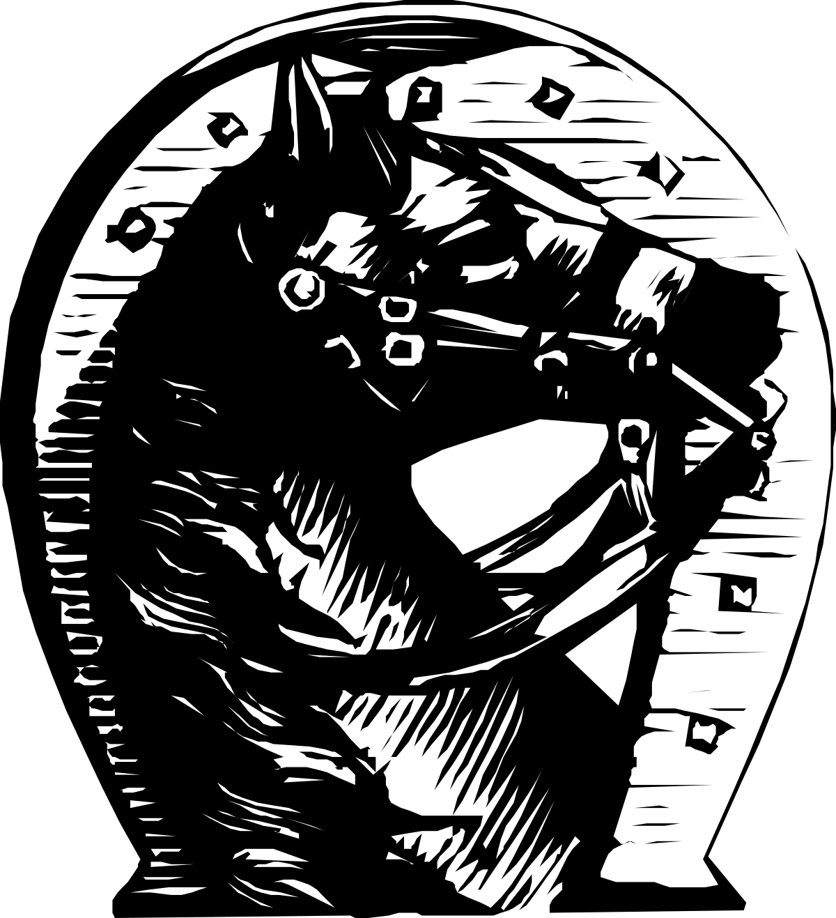 Black and White Cat Clipart Illustration for Stylish Design