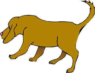 Brown Dog with Pink Nose - Adorable Clipart for Your Projects
