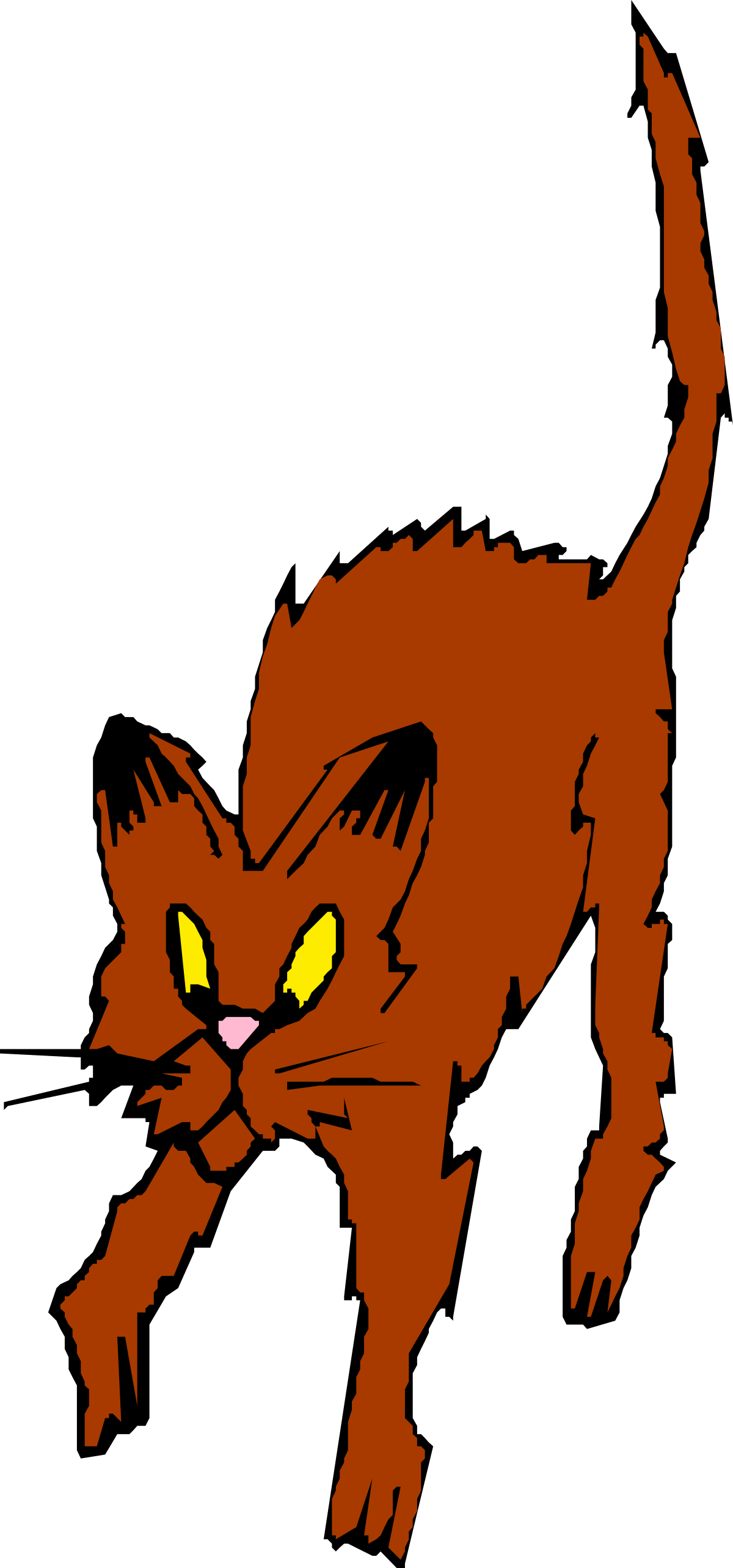 a cat with yellow eyes and a black background clip art png transparent Cat with Yellow Eyes on Black Background - Stunning Clipart