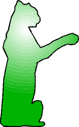 Bear Pointing at Object Clipart - Playful Animal Illustration