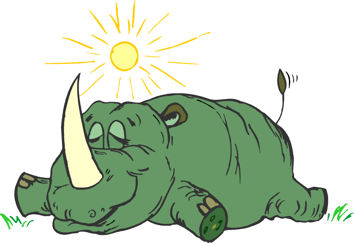 an elephant sleeping on the grass with a sun shining above it clip art png transparent Elephant Sleeping on Grass Under Shining Sun Clipart