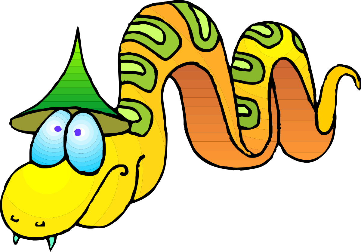 Cartoon Character with Green and Yellow Hats - Fun Clipart Collection