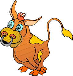 Cartoon Cow Clipart: Adorable Big-Nosed Character for Creative Projects