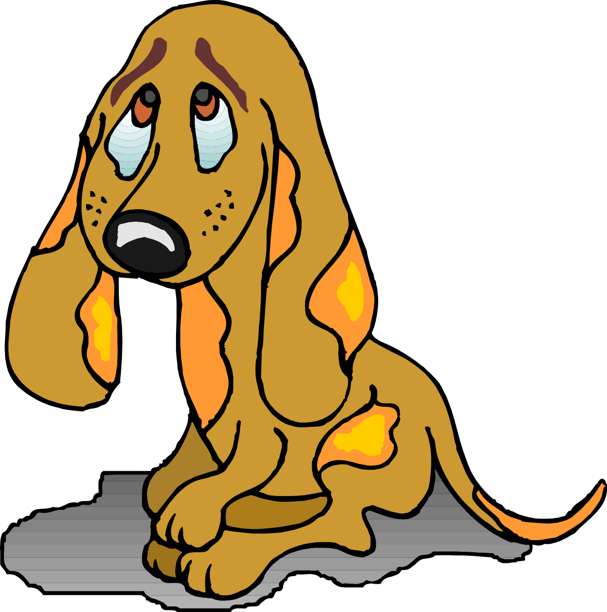 Sad Dog Clipart - Expressive Canine Emotions for Your Projects