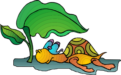 Small Bird on Leaf Clipart - Charming Nature Illustration