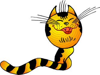 Cartoon Cat Open Mouth Clipart - Fun and Playful Illustrations
