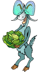 Cartoon Mouse Carrying Cabbage - Whimsical Clipart for Fun Designs