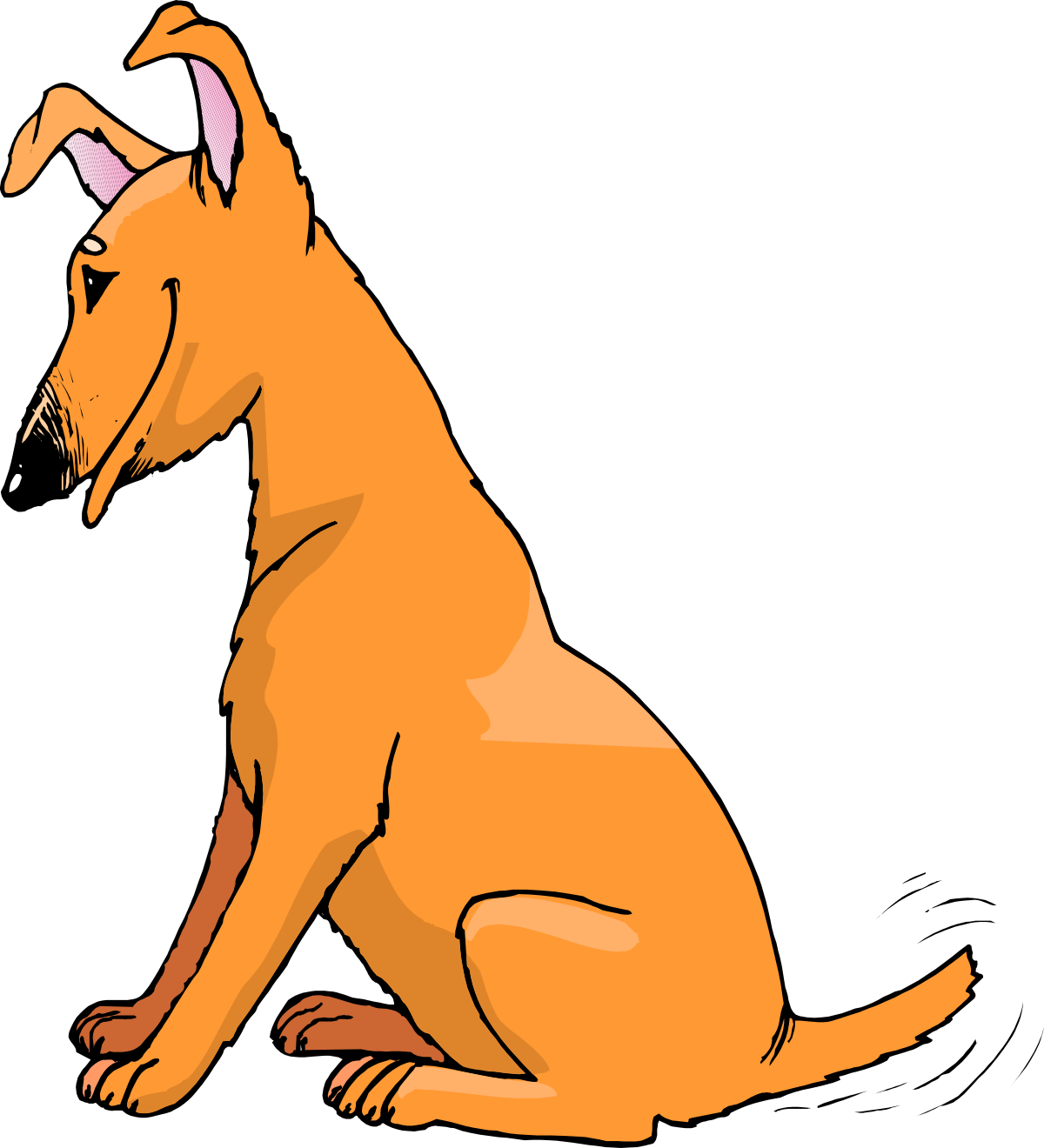 a dog sitting down with its mouth open clip art png transparent Dog Sitting with Open Mouth Clipart for Fun Designs