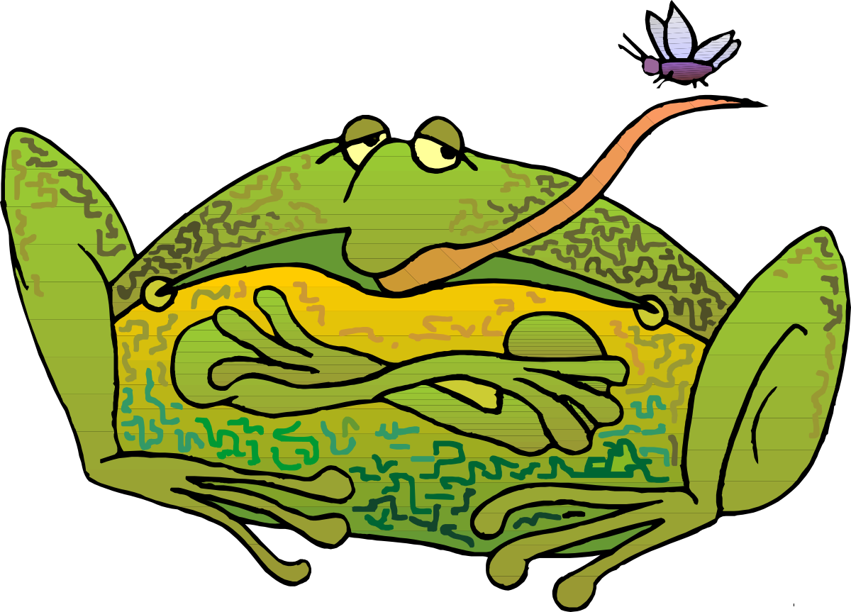 a frog with a butterfly on its nose clip art png transparent Frog with Butterfly on Nose - Charming Nature Clipart