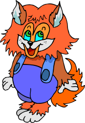 Cartoon Fox with Blue Ball Clipart: Playful Animal Illustrations