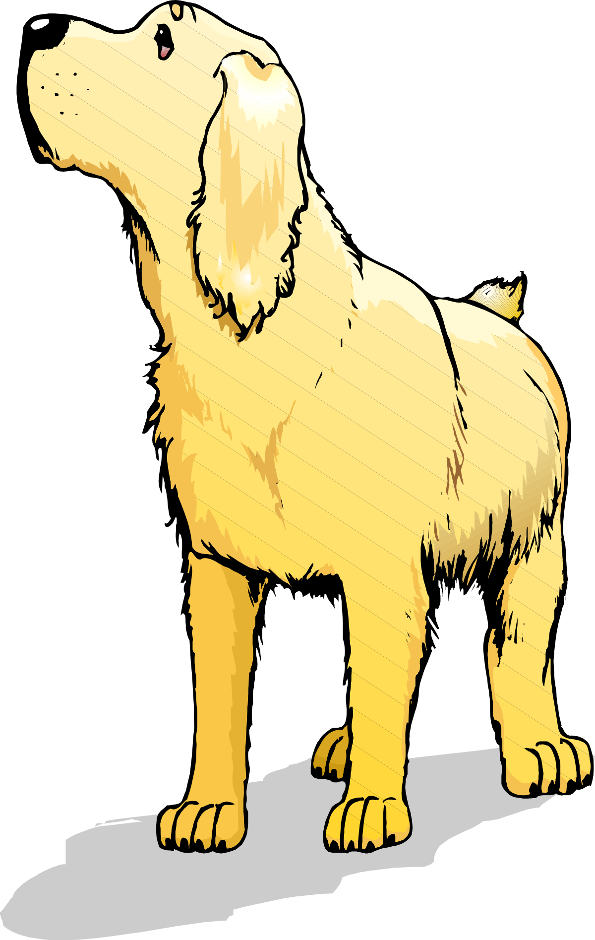 a dog standing on a black background clip art png transparent Dog Standing on Black Background - Eye-Catching Clipart
