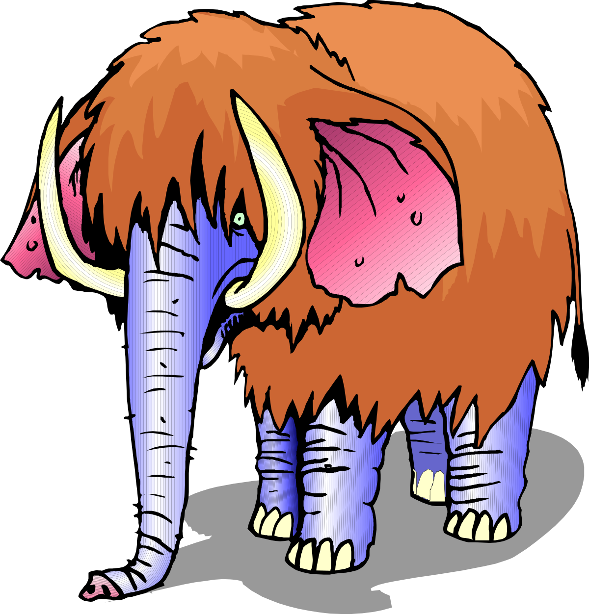 an elephant with long tusks clip art png transparent Elephant with Long Tusks - Stunning Clipart for Your Projects