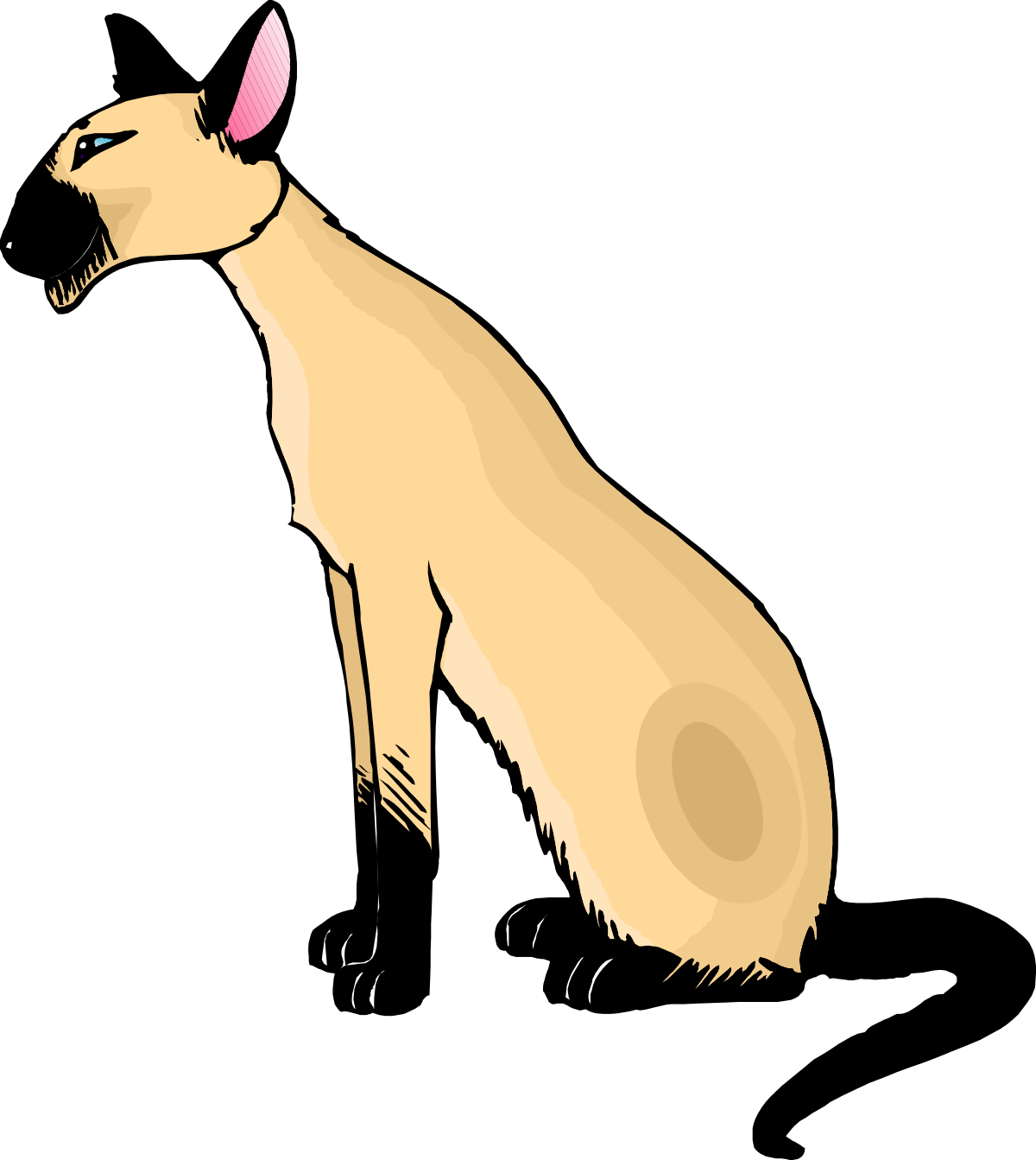 a dog sitting down with its tongue out clip art png transparent Dog Sitting with Tongue Out Clipart - Adorable Canine Graphics