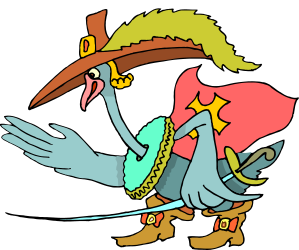 Cartoon Bird with Large Beak Clipart - Fun and Colorful Graphics