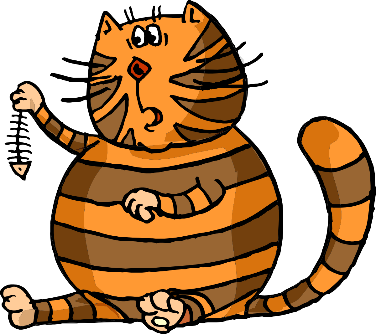 a cartoon cat sitting on the floor clip art png transparent Cartoon Cat Sitting on the Floor - Adorable Clipart for Your Projects