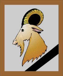Goat Clipart with Long Horn and Tail - Unique SVG Illustrations