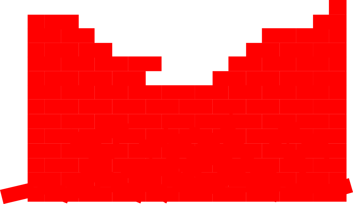 Red Square on Black Background Clipart - Bold Geometric Visuals