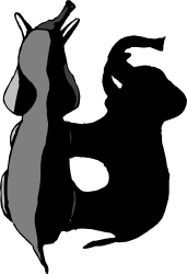 Black and White Penguin Silhouette Clipart for Creative Projects