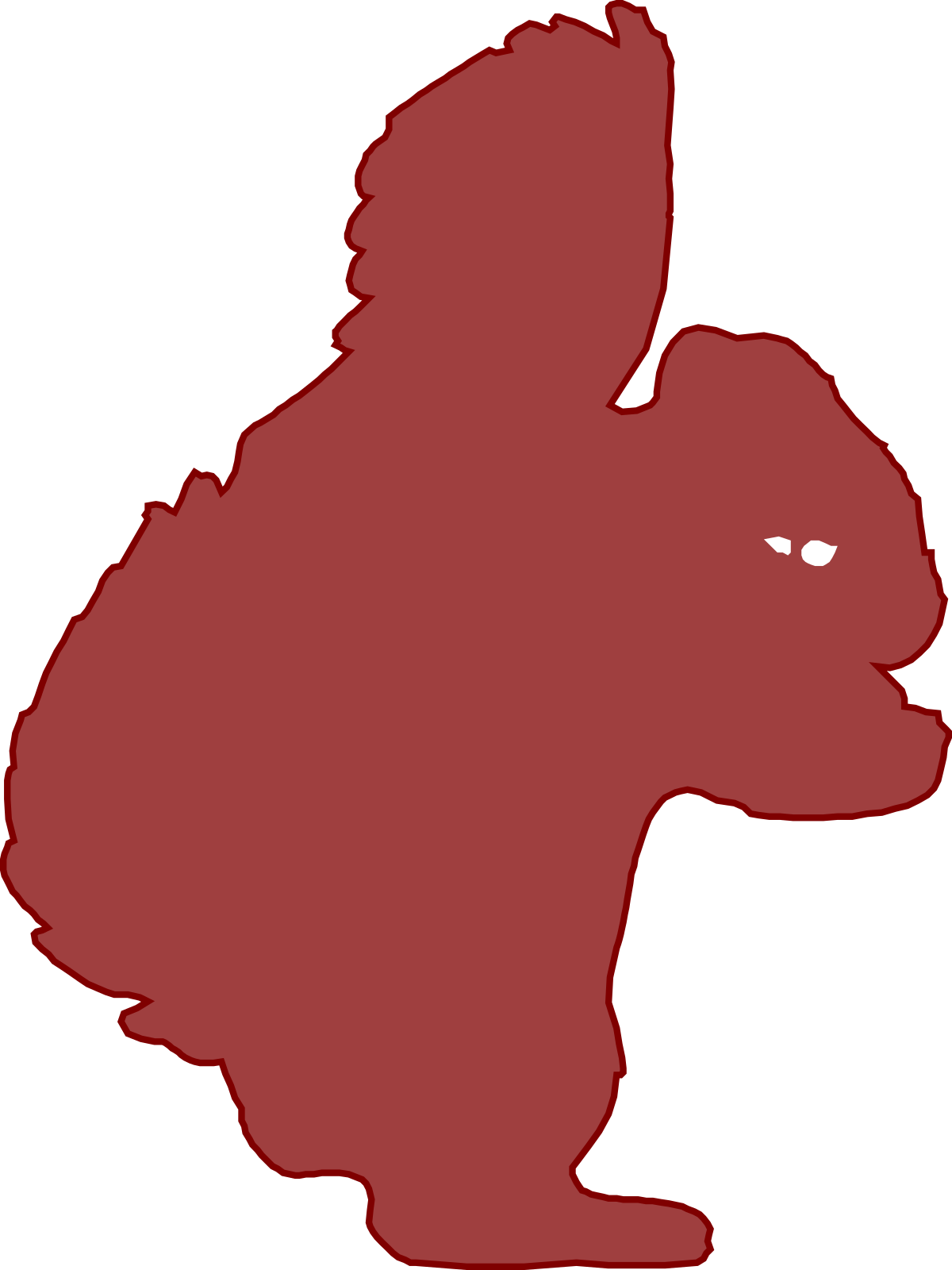 a red silhouette of a dog clip art png transparent Red Dog Silhouette Clipart for Creative Projects