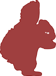 Red Dog Silhouette Clipart for Creative Projects