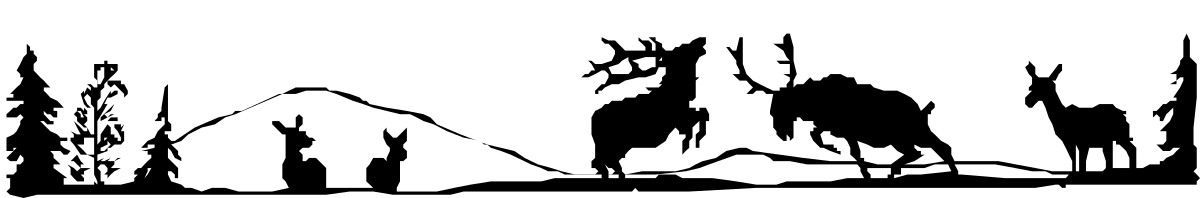 Castle Silhouette in the Dark - Enchanting Animal Borders Clipart