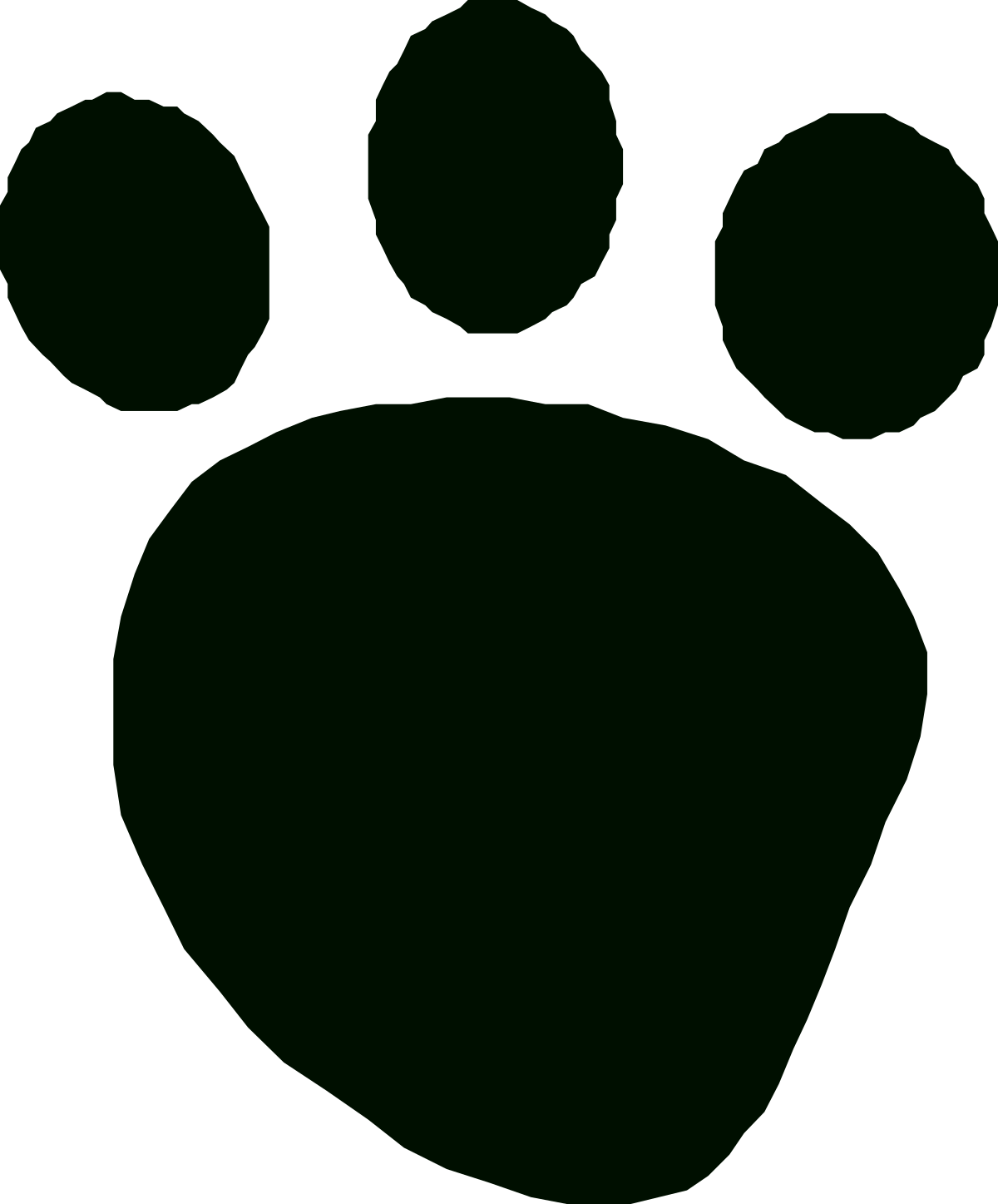 a black and white paw print clip art png transparent Paw Print Clipart: Black and White Animal Tracks for Creative Projects