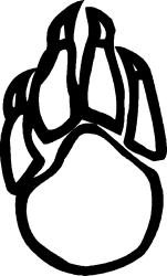 Black and White Paw Print Clipart for Animal Lovers