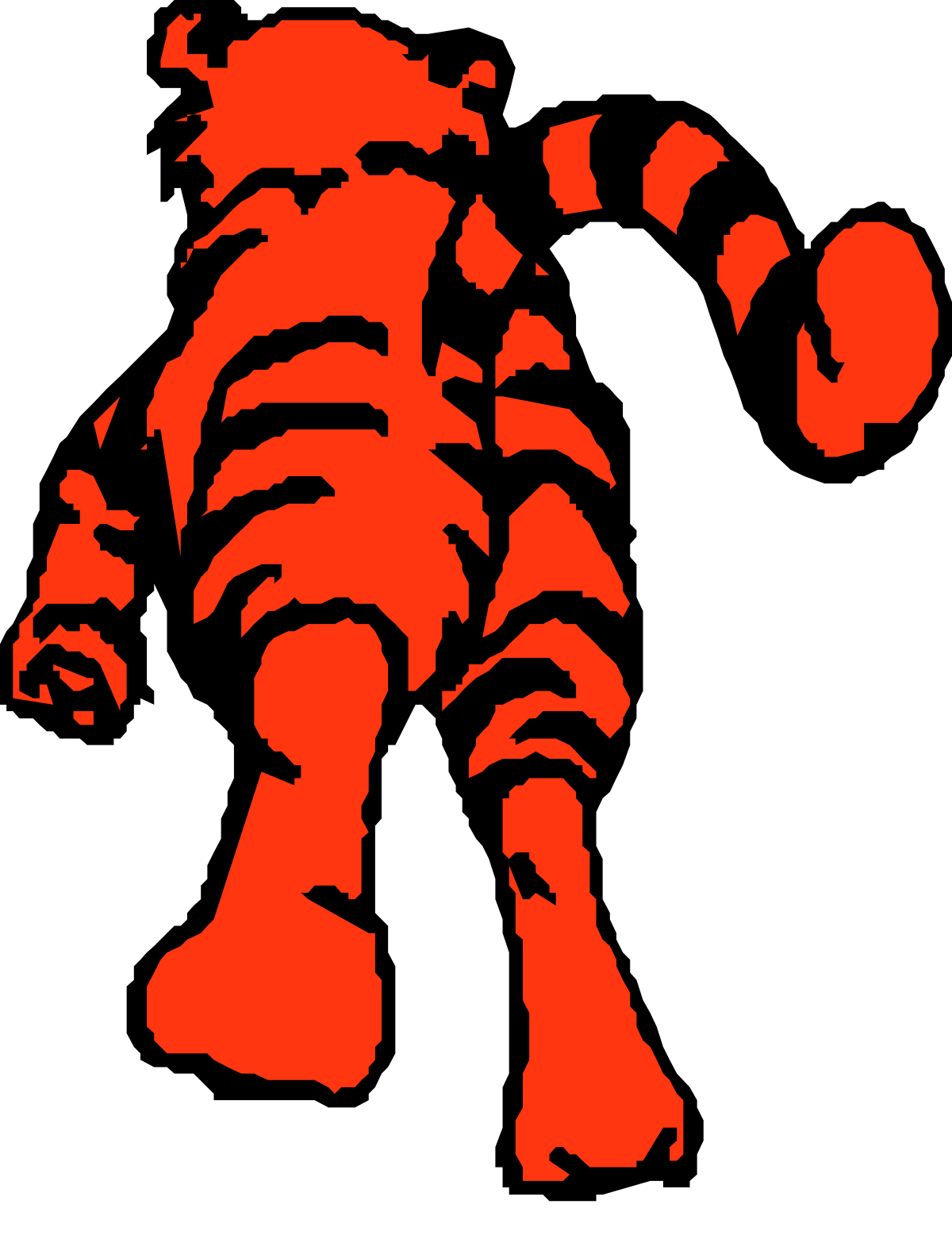a black and red silhouette of a man clip art png transparent Black and Red Silhouette of a Man - Dynamic Clipart for Unique Designs