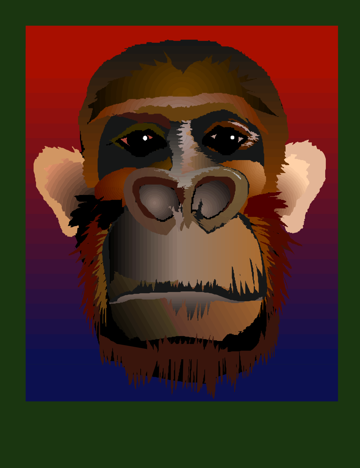 a monkey with a big nose and a big grin clip art png transparent Monkey Clipart with Big Nose and Grin - Fun and Playful Character
