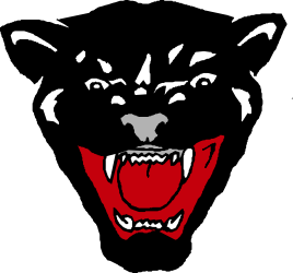 Black and Red Bear Head Clipart with Big Grin